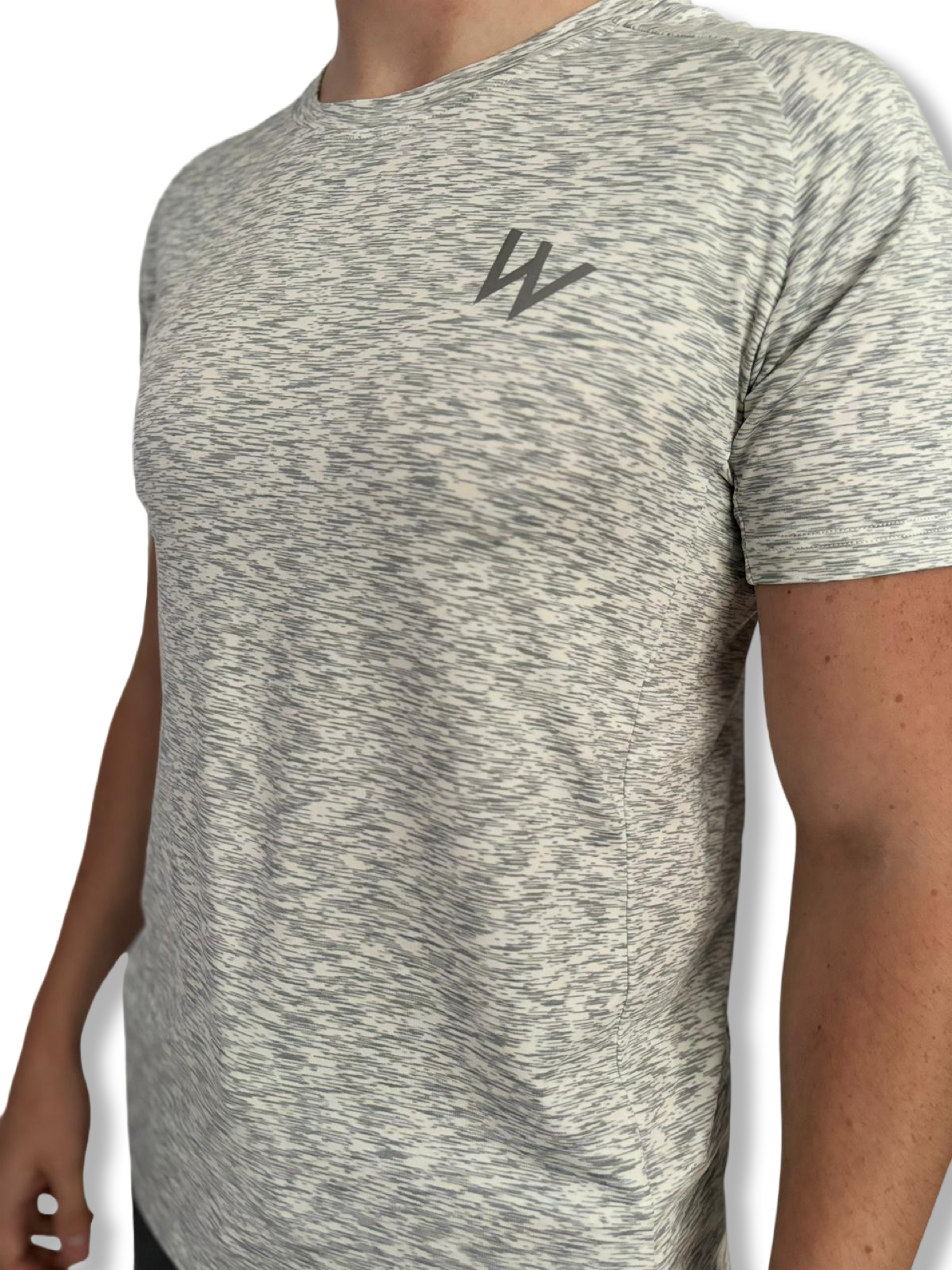 Space Dye Performance Tee (Grey) image 0