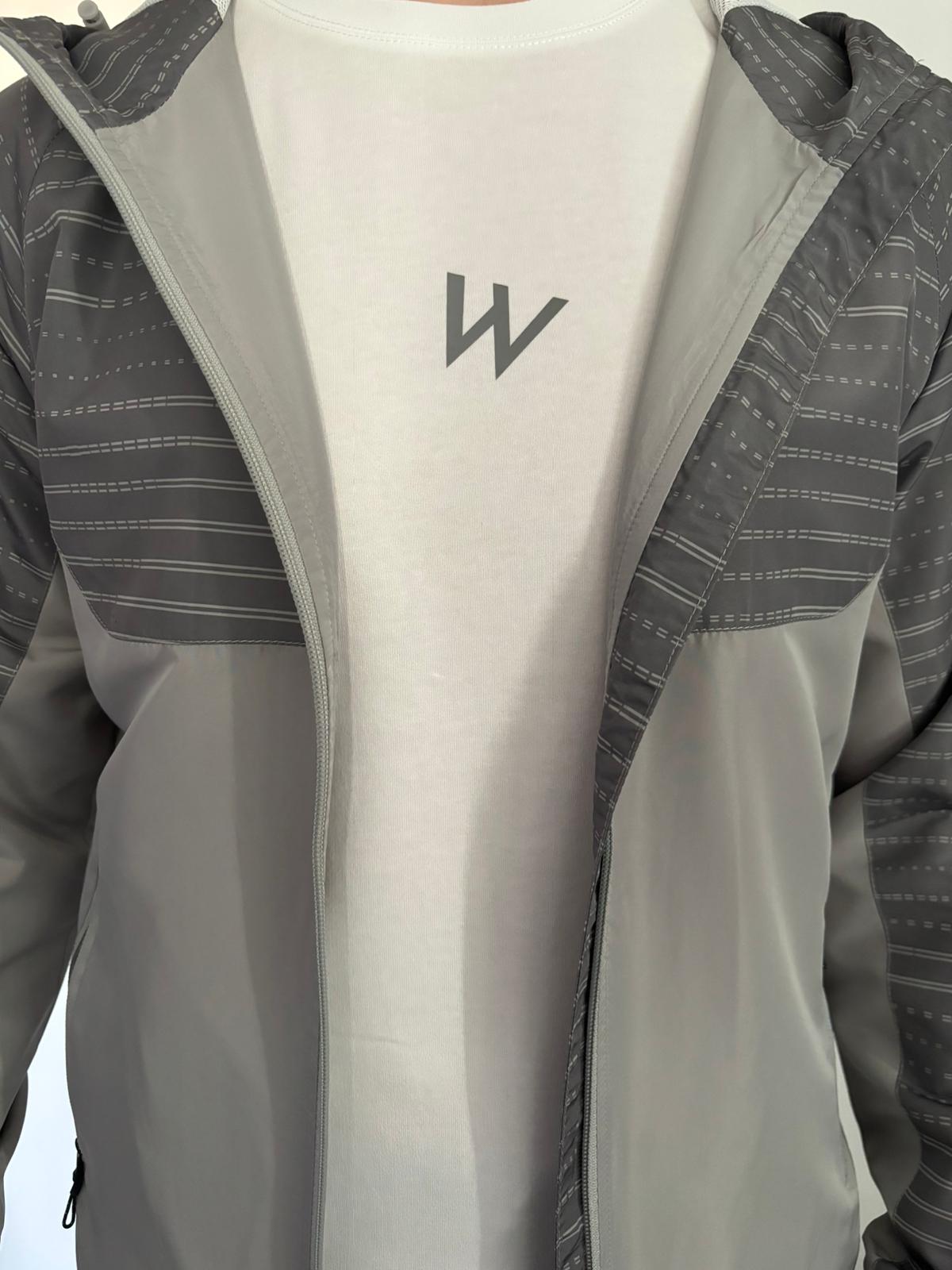 Mens W2 Sports Windbreaker (Grey) image 1