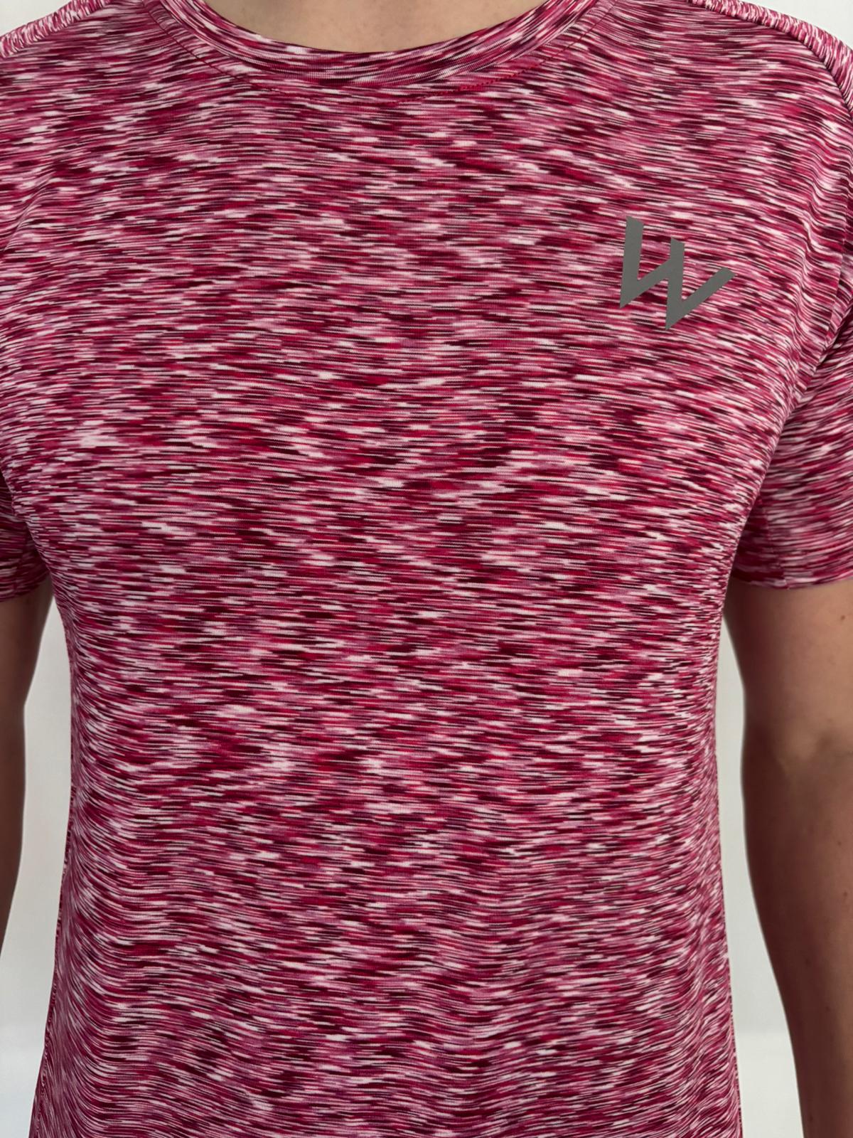 Space Dye Performance Tee (Red) image 1