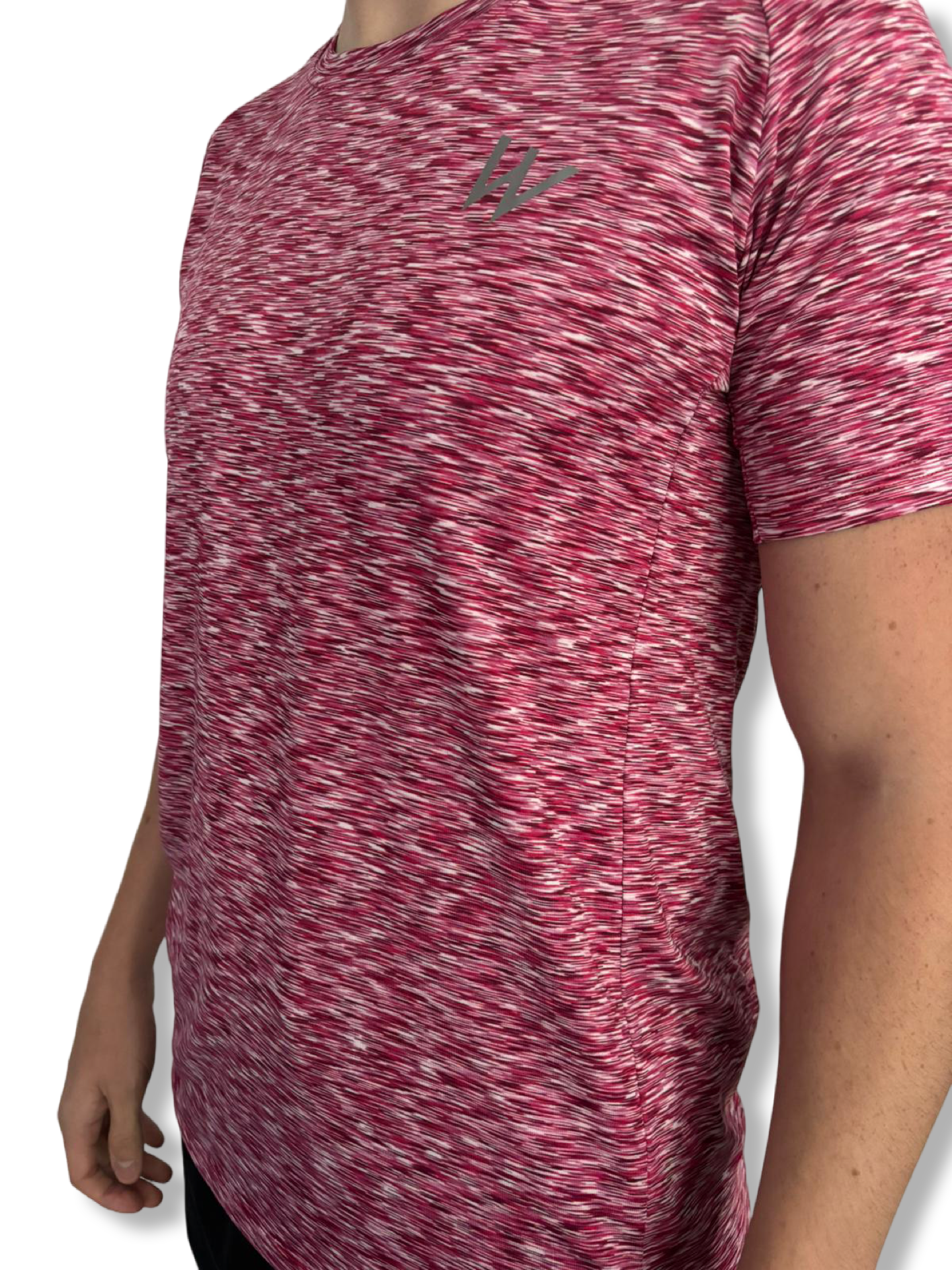 Space Dye Performance Tee (Red) image 0